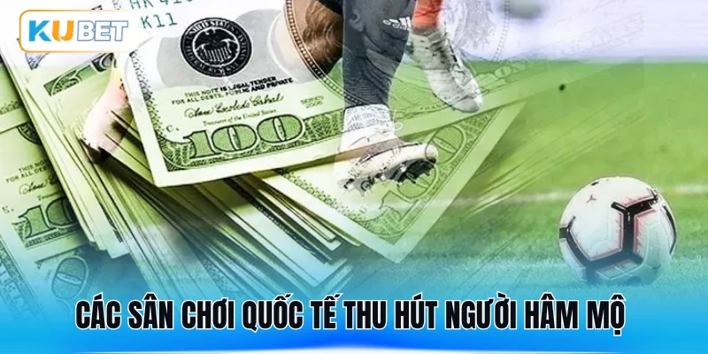 Các sân chơi quốc tế thu hút người hâm mộ 